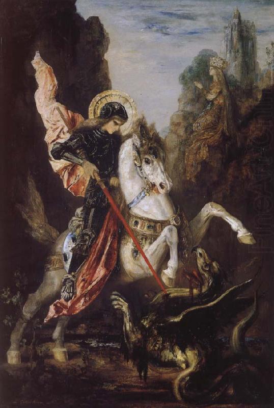 Saint George and the Dragon, Gustave Moreau